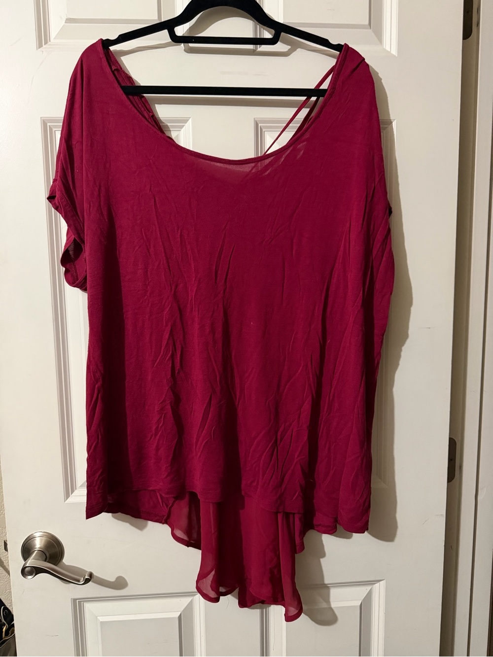 torrid Raspberry Magenta Flowy Hi-Low Tunic